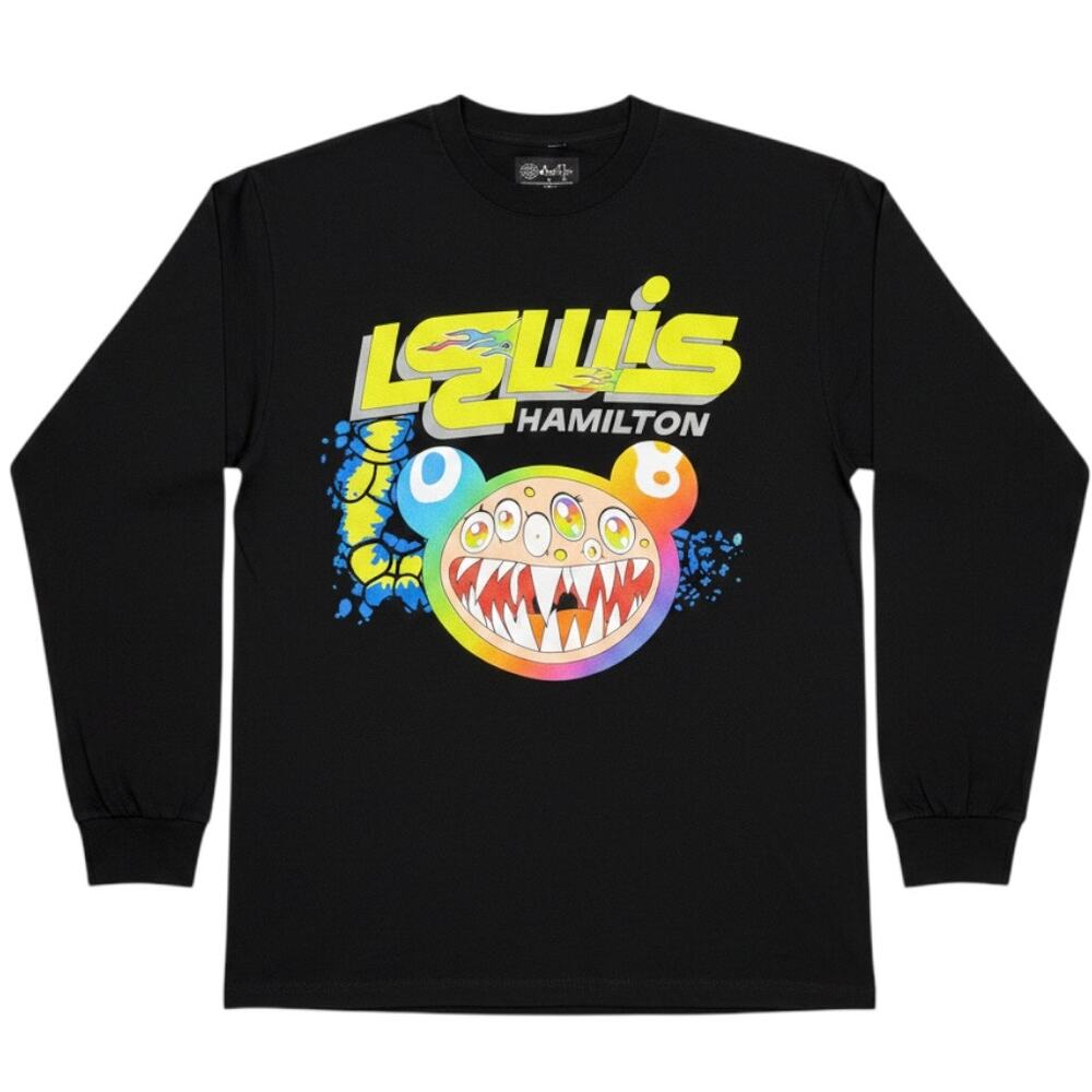 Lewis Hamilton x Takashi Murakami Collab Flameout XXL Long Sleeve Shirt Japan